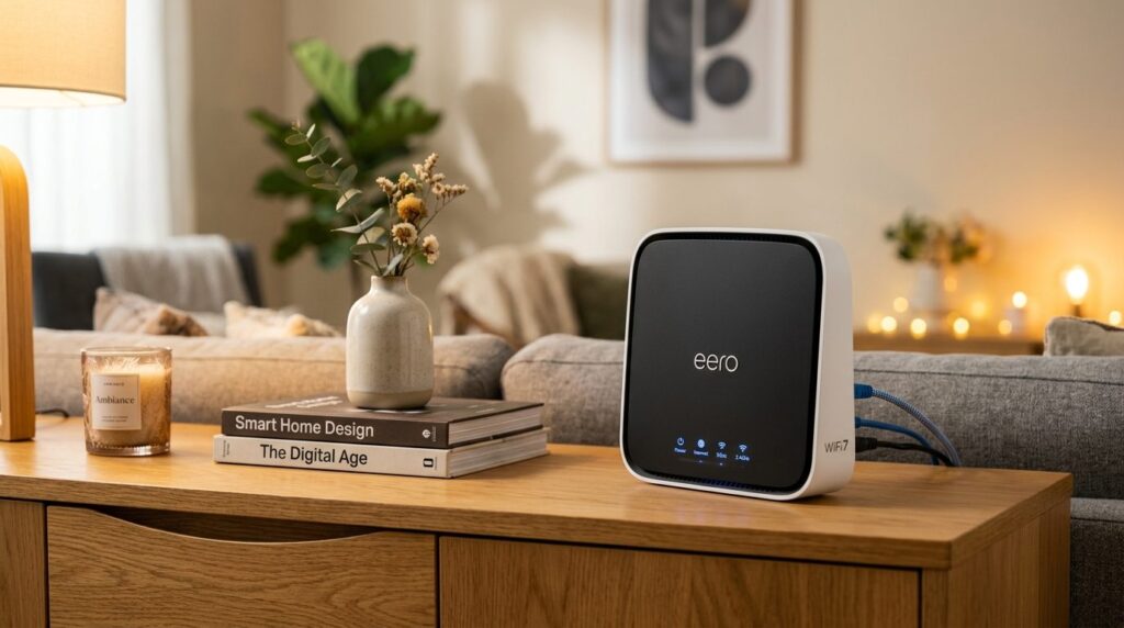 Close-up professional product photography of a high-speed fi