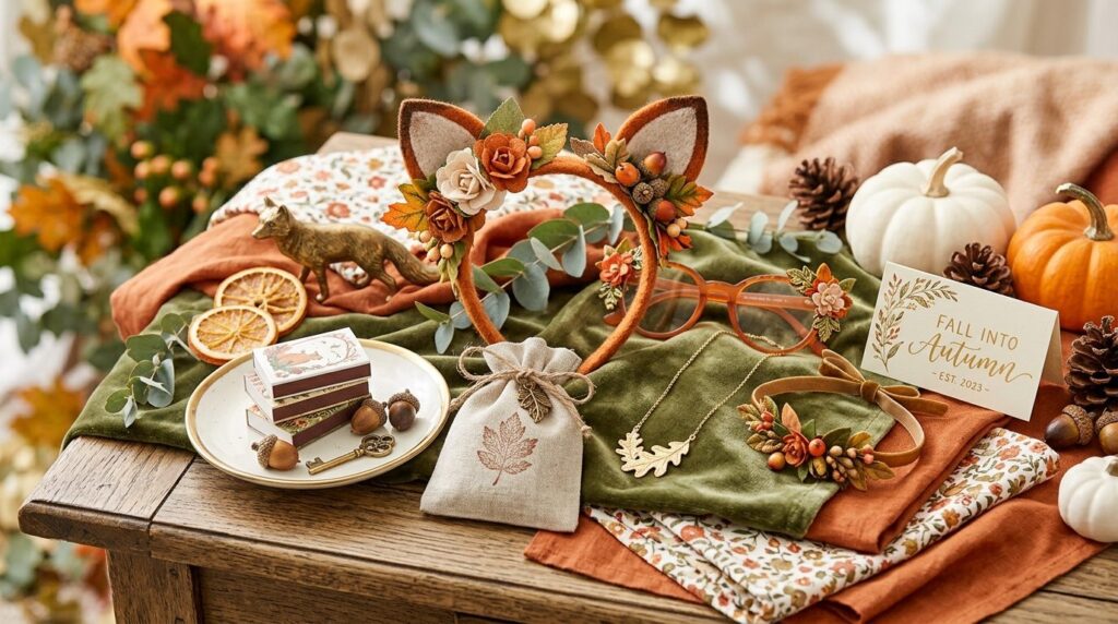 Close-up detail shot of a carefully curated themed party spa